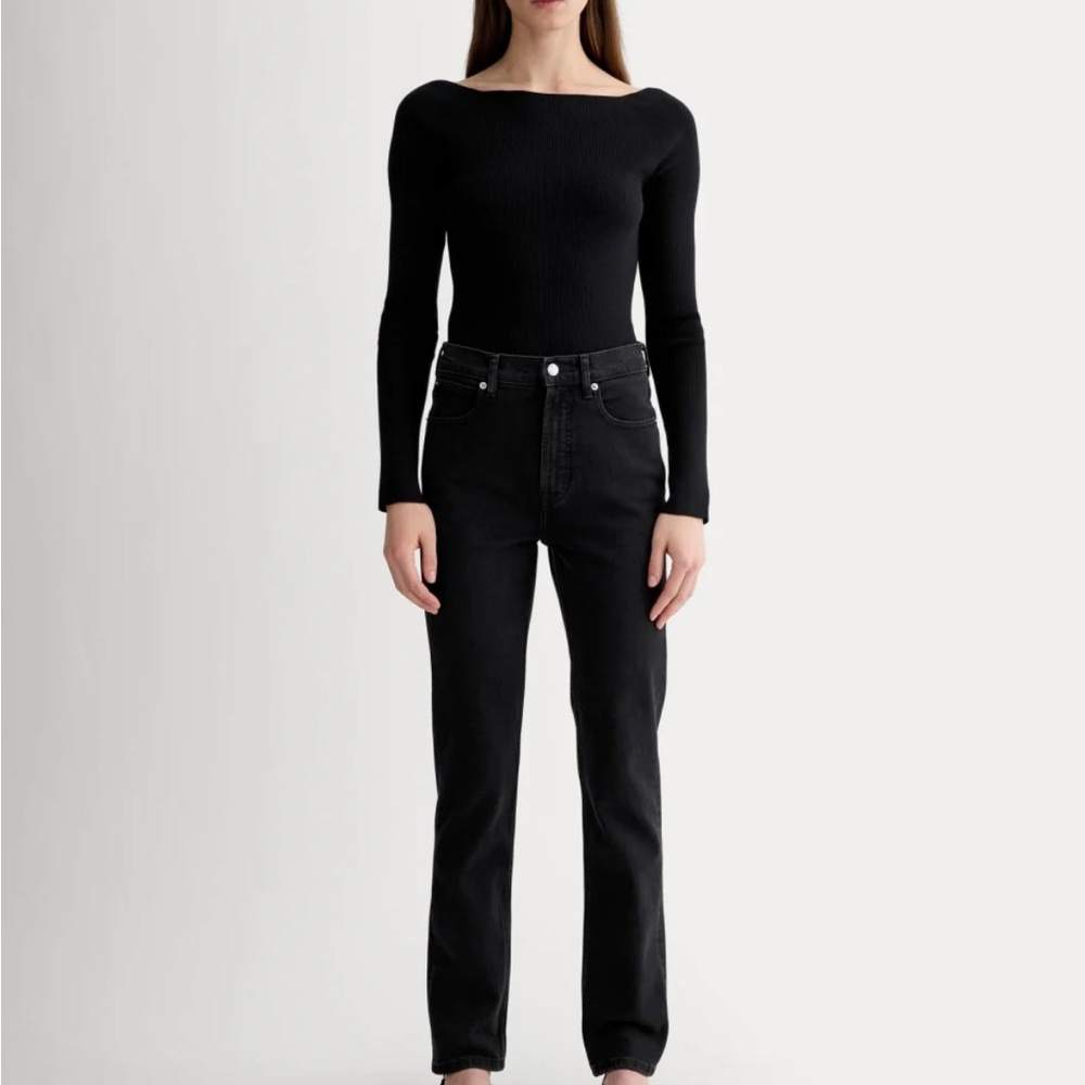 Everlane The Way High Slim Jeans in Black